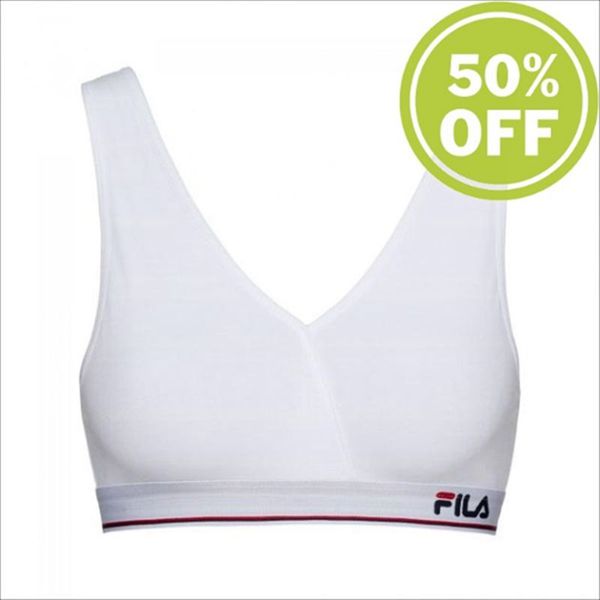 Fila Podprsenky Strihu Bustier Damske Biele - 1 Pack Vypredaj - Slovakia 35196-AREU